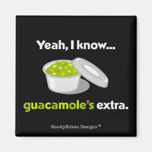 Íman Yeah eu sei que o Guacamole é extra (o texto