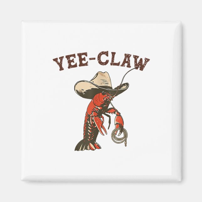 Íman Yee Claw Engraçado Crawfish Festival de Caputos Ca (Frente)