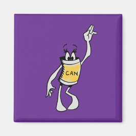 Íman Yellow Can Creature Square Magnet