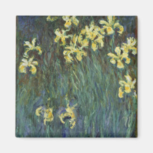 Íman Yellow Iriss by Claude Monet, Vintage Fine Art
