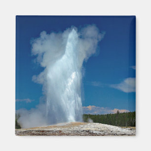 Íman Yellowstone Antiga Paisagem Fiel Foto