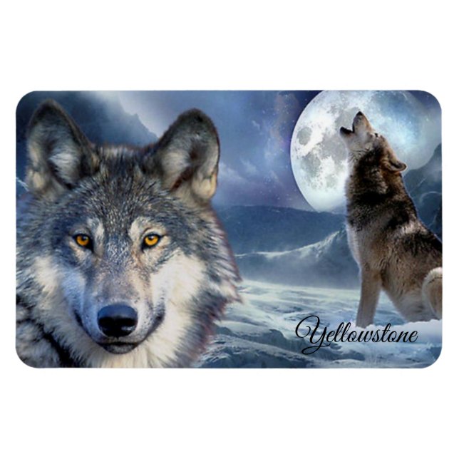 Íman Yellowstone Magnet-Wolf (Horizontal)