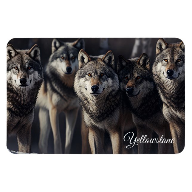 Íman Yellowstone Magnet-Wolves (Horizontal)