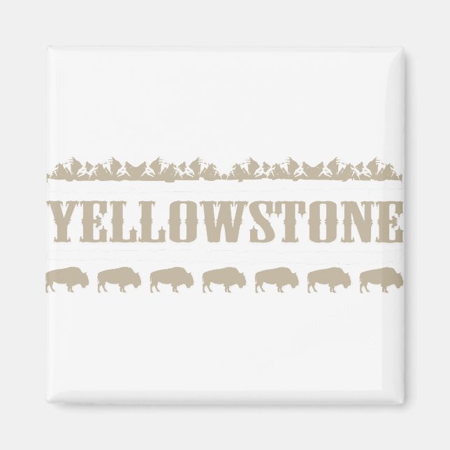 Íman Yellowstone Montana Buffalo (Frente)