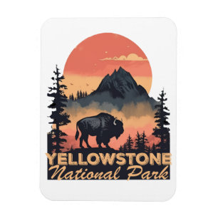 Íman Yellowstone National Park Mountain Viagem