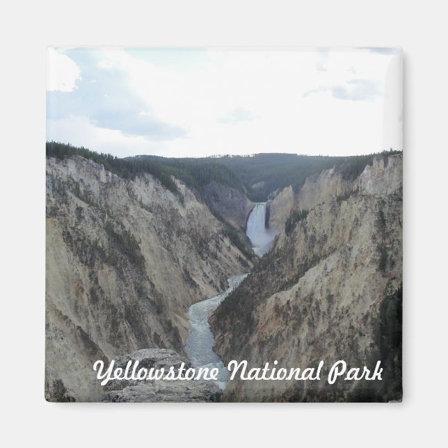 Íman Yellowstone National Park Square Magnet (Frente)