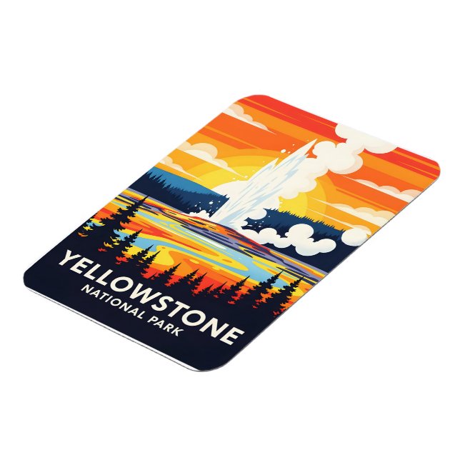 Íman Yellowstone National Park – Vibrant Geyser (Left Side)