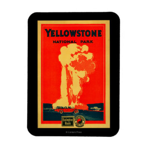 Íman Yellowstone, poster fiel velho da propaganda