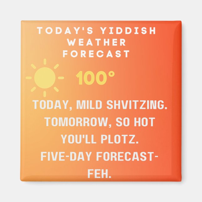 Íman Yiddish Weather Forecast  (Frente)