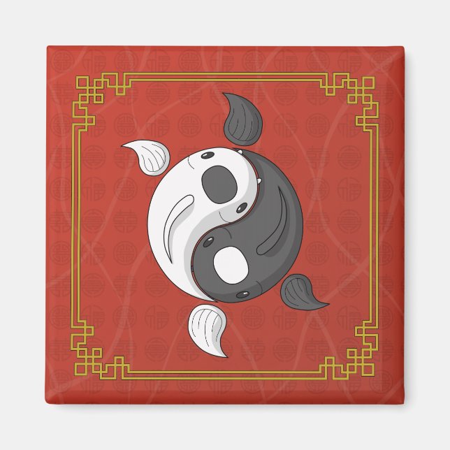 Íman Yin e Yang, o Magnet Koi (Frente)