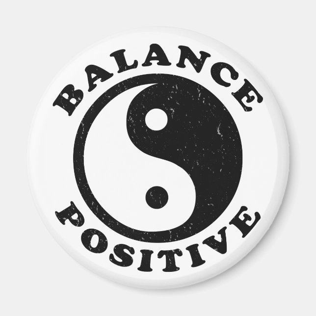 Íman Yin Yang Balance Positive Zen Life (Frente)