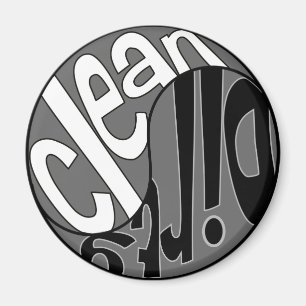 Íman Yin Yang Dirty Clean Dishwasher Magnet White/Black