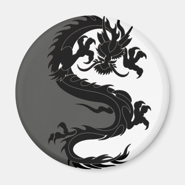 Íman Yin Yang Dragon (Frente)