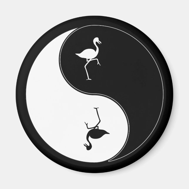 Íman Yin Yang Flamingo (Frente)
