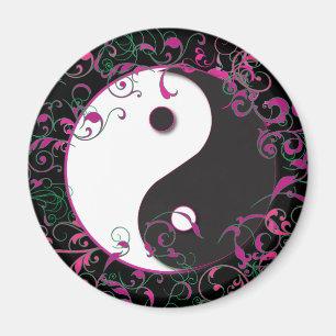 Íman Yin & Yang Floral Design