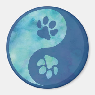 Íman Yin Yang Paw Blue
