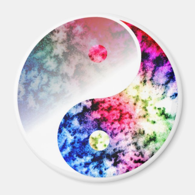 Íman Yin Yang Rainbow Magnet (Frente)