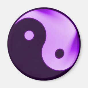 Íman Yin Yang roxo