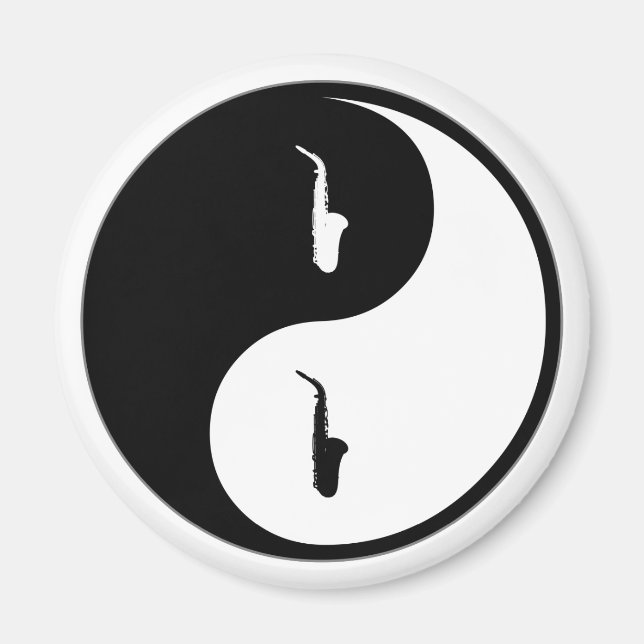 Íman Yin Yang Saxofone (Frente)