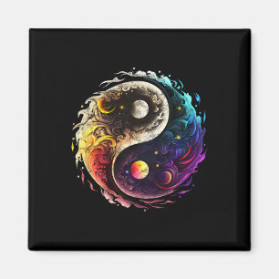 Íman Yin Yang, Sol, Lua, Universo, Tai Chi, Qigong, Iog