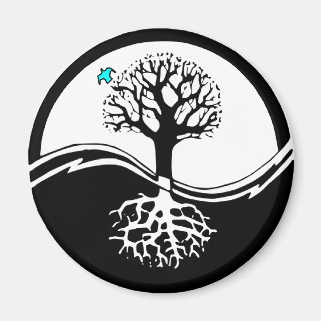 Íman Yin Yang Tree (Frente)