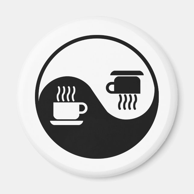 Íman Ying e Yang do Café (Frente)