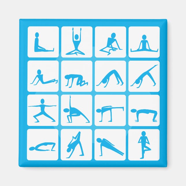 Íman Yoga Girl Poses (Frente)