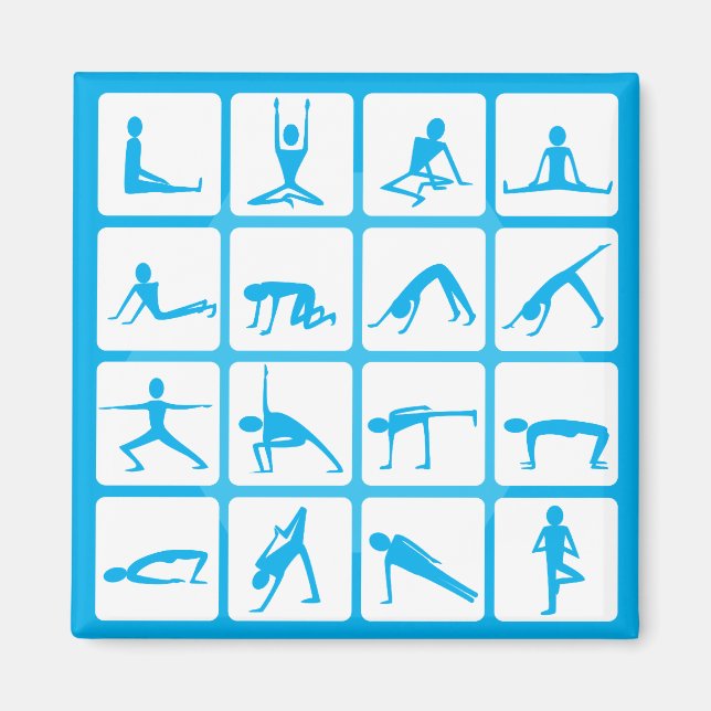 Íman Yoga Girl Poses (Frente)