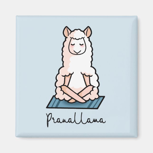 Íman Yoga llama - Pranallama (Frente)