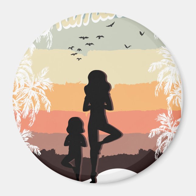 Íman yoga matinal com mãe (Frente)