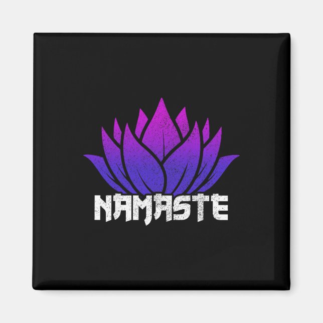 Íman Yoga Namaste Buda Flor de Lótus Budismo Iogue Buda (Frente)