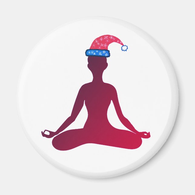 Íman Yoga New Year Magnet (Frente)