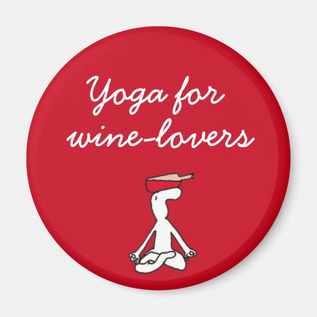 Íman Yoga para o Red Magnet do Winelovers (Frente)