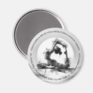 Íman Yoga Reiki Pigeon Pose Watercolor, Rei Pigeon Com