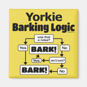 Íman Yorkie Barking Logic