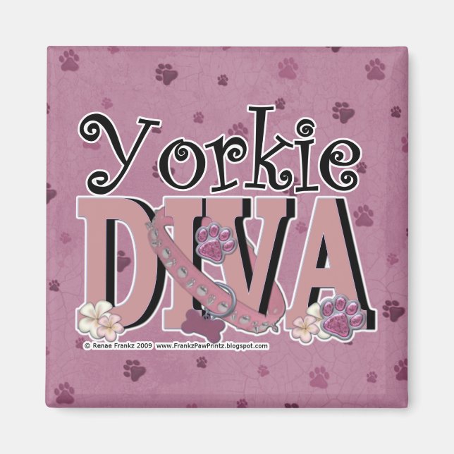 Íman Yorkie DIVA (Frente)