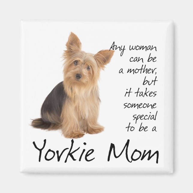 Íman Yorkie Mãe Magnet (Frente)