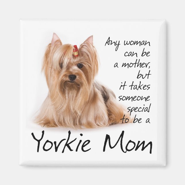 Íman Yorkie Mãe Magnet (Frente)