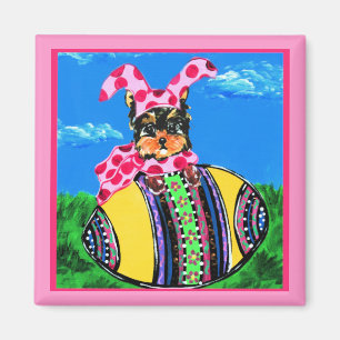 Íman Yorkie Poo de Páscoa