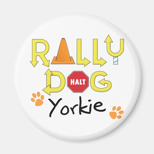 Íman Yorkie Rally Dog (Frente)