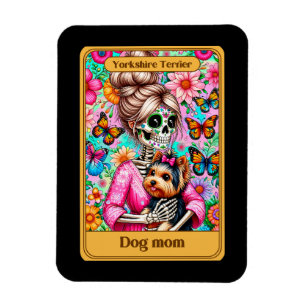Íman Yorkshire Terrier Dog Mãe Tarot Card Magnet