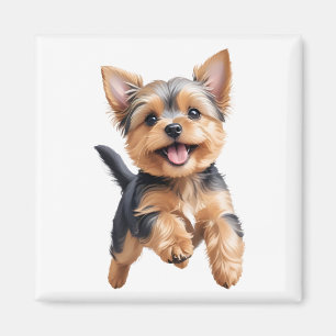 Íman Yorkshire Terrier Happy Brincadeira Brincadeira Jo
