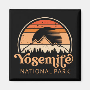 Íman Yosemite National Park California Retro Vintage