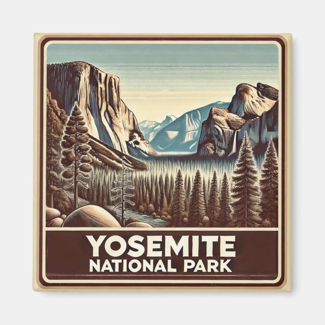 Íman Yosemite National Park Magnet (Frente)