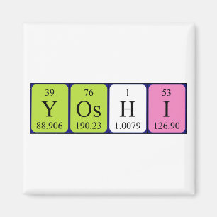 Íman Yoshi mesa periódica ímã