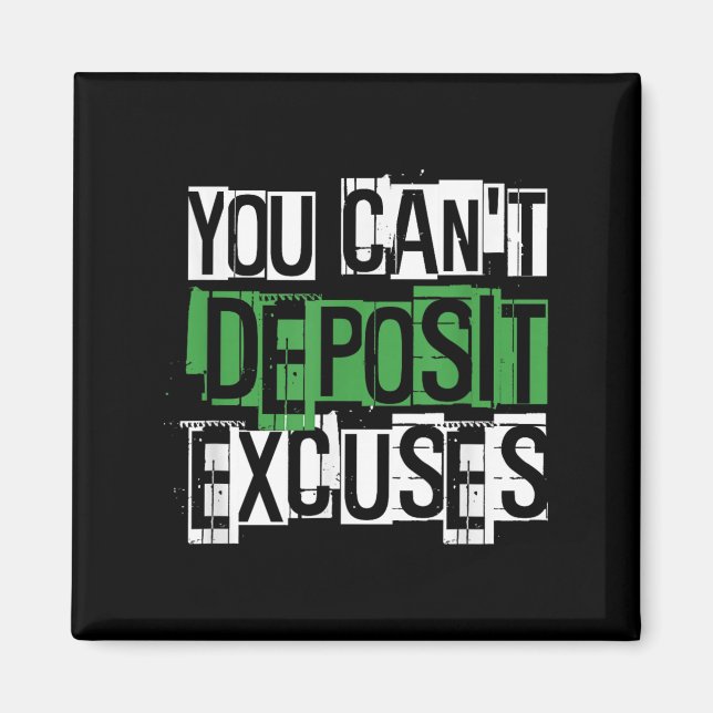 Íman You Can't Desit Excuses Motivational For Entrepren (Frente)
