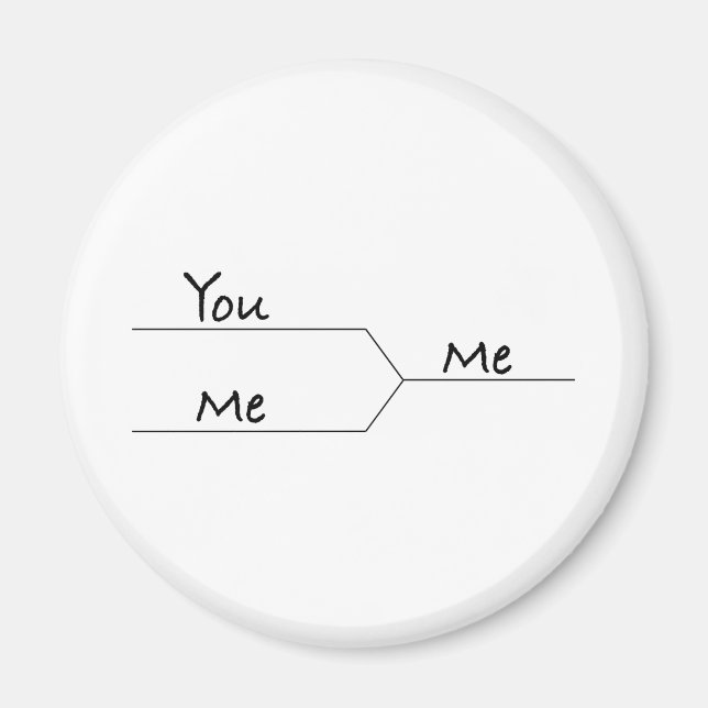 Íman "You Vs. Me" Marcha Colchete de Estilo de Loucura (Frente)