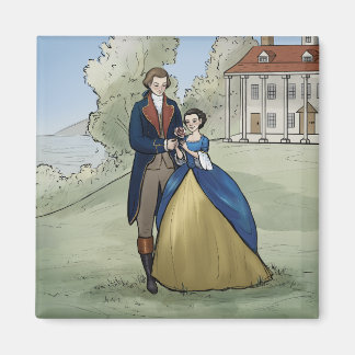 Íman Young George e Martha Washington no Monte Vernon