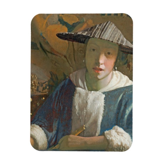 Íman Young Girl with a Flute, c.1665-70 (Vertical)