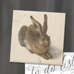 Íman Young Hare | Albrecht Dürer<br><div class="desc">Young Hare (1502),  do artista alemão Albrecht Dürer. Arte original é uma pintura de aquarela de estudo da natureza de um coelho marrom. Use as ferramentas de design para adicionar texto personalizado ou personalizar a imagem.</div>